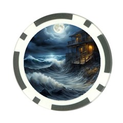 House Waves Storm Poker Chip Card Guard by Bedest