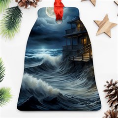 House Waves Storm Bell Ornament (two Sides) by Bedest