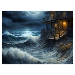 House Waves Storm Premium Plush Fleece Blanket (extra Small) by Bedest