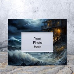 House Waves Storm White Tabletop Photo Frame 4 x6  by Bedest