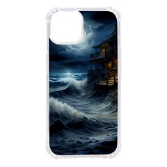 House Waves Storm Iphone 14 Tpu Uv Print Case by Bedest