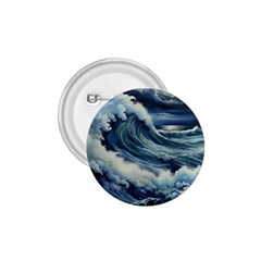 Waves Storm Sea Moon Landscape 1 75  Buttons by Bedest