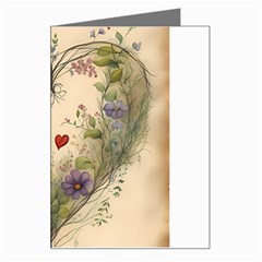 Heart Flowers Plant Greeting Card by Bedest