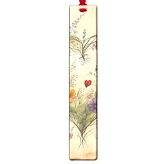 Heart Flowers Plant Large Book Marks by Bedest