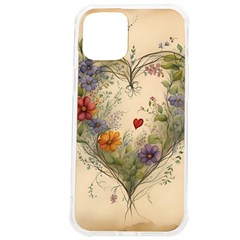 Heart Flowers Plant Iphone 12 Pro Max Tpu Uv Print Case by Bedest