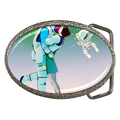 Astronaut Cat Retro Cute Alien Belt Buckles by Bedest