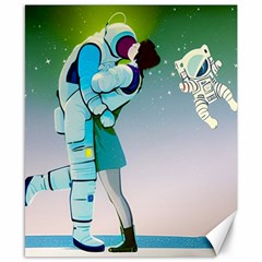 Astronaut Cat Retro Cute Alien Canvas 8  X 10  by Bedest