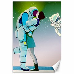 Astronaut Cat Retro Cute Alien Canvas 20  X 30  by Bedest