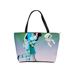 Astronaut Cat Retro Cute Alien Classic Shoulder Handbag by Bedest