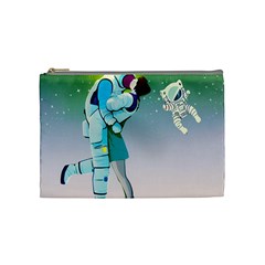 Astronaut Cat Retro Cute Alien Cosmetic Bag (medium) by Bedest