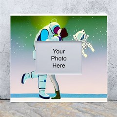 Astronaut Cat Retro Cute Alien White Wall Photo Frame 5  X 7  by Bedest