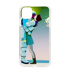 Astronaut Cat Retro Cute Alien Iphone 11 Tpu Uv Print Case by Bedest