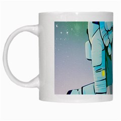 Astronaut Kiss Space Baby White Mug by Bedest