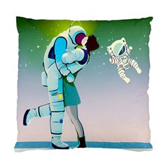 Astronaut Kiss Space Baby Standard Cushion Case (two Sides) by Bedest