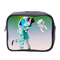 Astronaut Kiss Space Baby Mini Toiletries Bag (two Sides) by Bedest