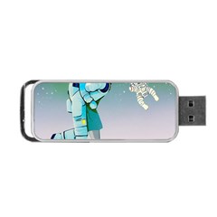 Astronaut Kiss Space Baby Portable Usb Flash (one Side) by Bedest