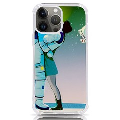 Astronaut Kiss Space Baby Iphone 13 Pro Max Tpu Uv Print Case by Bedest