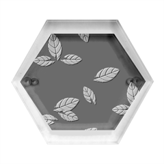 Foliage Hexagon Wood Jewelry Box