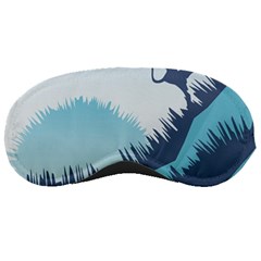 Swan Flying Bird Wings Waves Grass Sleep Mask by Bedest