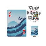 Swan Flying Bird Wings Waves Grass Playing Cards 54 Designs (Mini) Front - DiamondQ