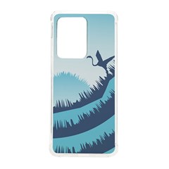 Swan Flying Bird Wings Waves Grass Samsung Galaxy S20 Ultra 6 9 Inch Tpu Uv Case by Bedest