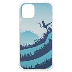 Swan Flying Bird Wings Waves Grass Iphone 12/12 Pro Tpu Uv Print Case by Bedest