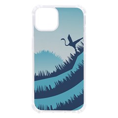 Swan Flying Bird Wings Waves Grass Iphone 13 Tpu Uv Print Case by Bedest