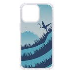 Swan Flying Bird Wings Waves Grass iPhone 13 Pro TPU UV Print Case Front