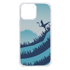 Swan Flying Bird Wings Waves Grass Iphone 13 Pro Max Tpu Uv Print Case by Bedest