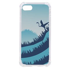 Swan Flying Bird Wings Waves Grass Iphone Se by Bedest