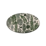 Plants Leaves Boho Botany Foliage Sticker Oval (100 pack) Front