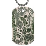 Plants Leaves Boho Botany Foliage Dog Tag (Two Sides) Front