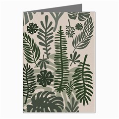 Plants Leaves Boho Botany Foliage Greeting Card by Bedest