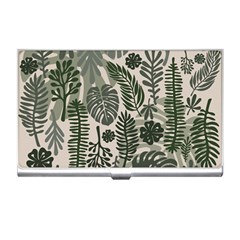 Plants Leaves Boho Botany Foliage Business Card Holder by Bedest