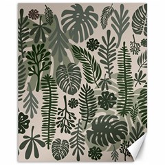 Plants Leaves Boho Botany Foliage Canvas 11  X 14  by Bedest