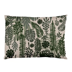 Plants Leaves Boho Botany Foliage Pillow Case by Bedest