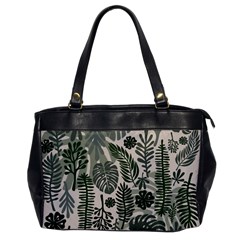 Plants Leaves Boho Botany Foliage Oversize Office Handbag by Bedest