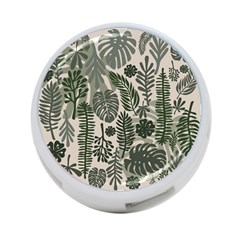 Plants Leaves Boho Botany Foliage 4-port Usb Hub (one Side) by Bedest