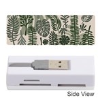 Plants Leaves Boho Botany Foliage Memory Card Reader (Stick) Front