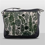 Plants Leaves Boho Botany Foliage Messenger Bag Front