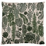 Plants Leaves Boho Botany Foliage Standard Premium Plush Fleece Cushion Case (One Side) Front