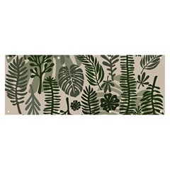 Plants Leaves Boho Botany Foliage Banner And Sign 8  X 3  by Bedest