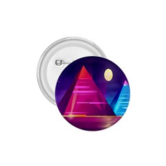 Egyptian Pyramids Night Landscape Cartoon 1 75  Buttons by Ndabl3x