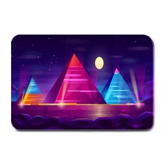 Egyptian Pyramids Night Landscape Cartoon Plate Mats by Ndabl3x