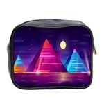 Egyptian Pyramids Night Landscape Cartoon Mini Toiletries Bag (Two Sides) Back