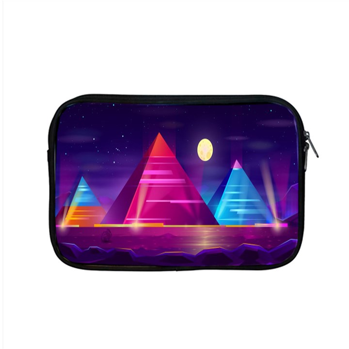 Egyptian Pyramids Night Landscape Cartoon Apple MacBook Pro 15  Zipper Case