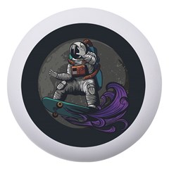 Illustration Astronaut Cosmonaut Paying Skateboard Sport Space With Astronaut Suit Dento Box With Mirror by Ndabl3x