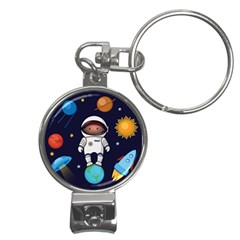 Boy Spaceman Space Rocket Ufo Planets Stars Nail Clippers Key Chain by Ndabl3x