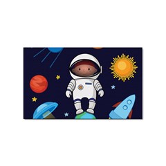 Boy Spaceman Space Rocket Ufo Planets Stars Sticker (rectangular) by Ndabl3x