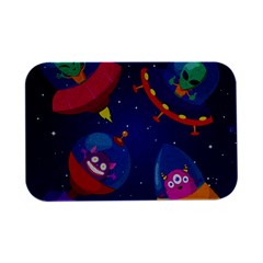 Cartoon Funny Aliens With Ufo Duck Starry Sky Set Open Lid Metal Box (silver)   by Ndabl3x